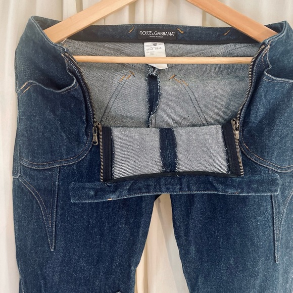 Dolce &Gabbana butterfly vintage low rise jeans - Picture 5 of 11